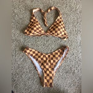 Checkered Bathing Suit